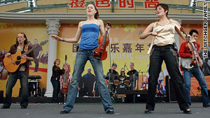 ShaeLaurel played in Shanghai, China, in 2007.