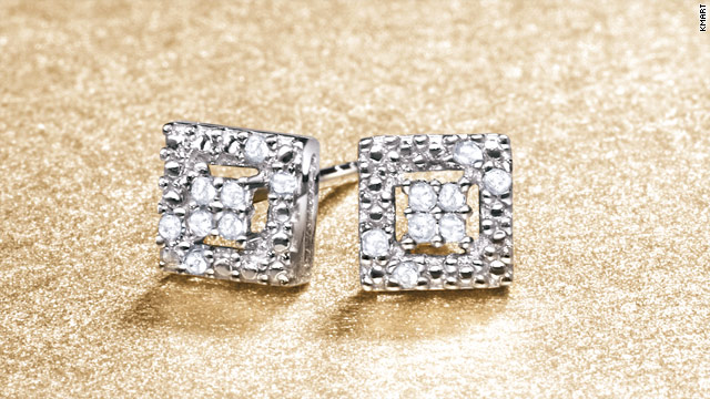 Princess cut diamond earrings from Kmart for under $20 are one of the more affordable pieces of jewelry on sale this holiday.