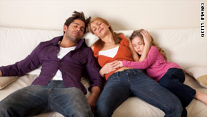 Parents can get worn out by young kids before they get a chance to act on their romantic intentions.