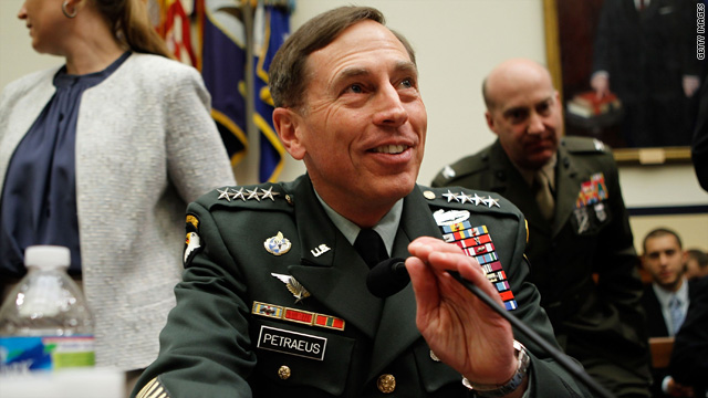 Gen. David Petraeus arrives for a hearing before the House Armed Services Committee June 16, 2010 on Capitol Hill.