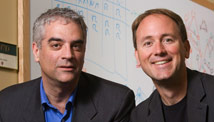 Nicholas Christakis, left, and James Fowler