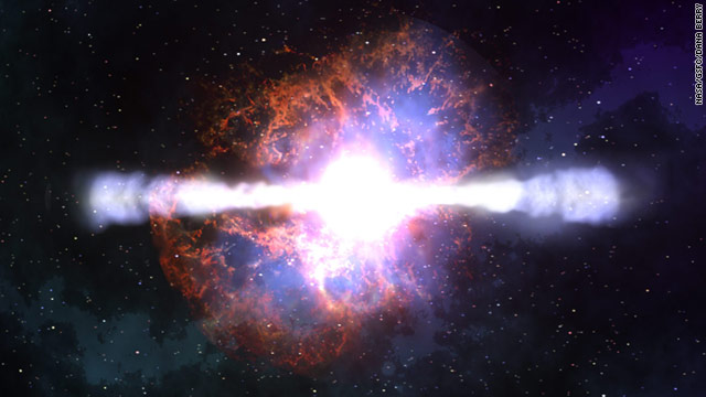 A NASA image depicting a collapsing star. Billions of stars have collapsed to create the conditions for our existence.