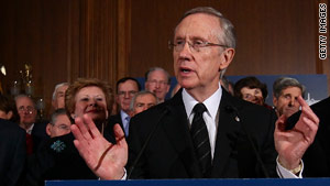 Senate Majority Leader Harry Reid says prominent African-American officials have called him to offer support.