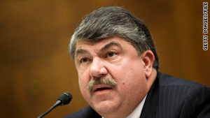 AFL-CIO chief Richard Trumka says Democrats may risk labor's support if the bill taxes high-cost health plans.