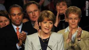 Democratic candidate Martha Coakley gives her concession speech Tuesday night.