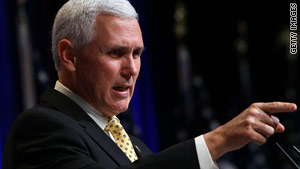 Rep. Mike Pence of Indiana says he embraces the "Party of No" label that Democrats have tried to pin on the GOP.
