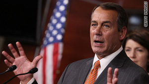 Rep. John Boehner says the House GOP will meet Thursday to discuss banning all earmarks.