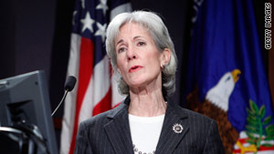 Health and Human Services Secretary Kathleen Sebelius warned health insurers to not look for loopholes in new law.