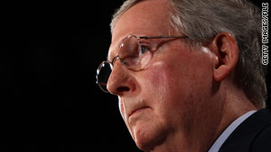 Senate Minority Leader Mitch McConnell charged that the current proposal would ease the way to bailouts.