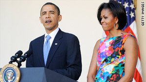 President Obama addresses immigration reform Wednesday at a Cinco de Mayo reception in White House Rose Garden.