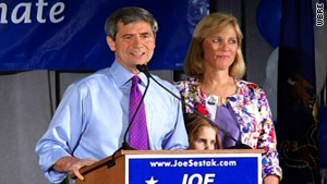 Rep. Joe Sestak defeated long-time D.C. figure Sen. Arlen Specter in Tuesday's Democratic Senate primary.