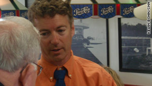 First-time politician Rand Paul is up against Trey Grayson, the Kentucky secretary of state, for a U.S. Senate seat.