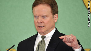 Sen. Jim Webb is "really disappointed" in his party's accelerated push to repeal the "don't ask, don't tell" policy.