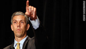 U.S. Education Secretary Arne Duncan is visiting four Northeastern states on his "Courage in the Classroom" tour.