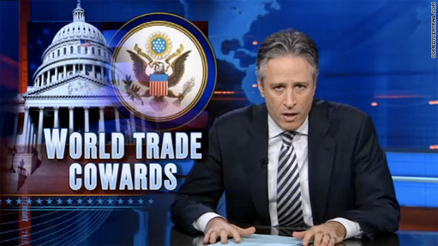 Comedian Jon Stewart is none too happy with Republicans for opposing the 9/11 responders bill.