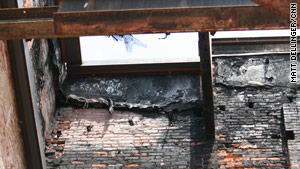 After the fire, all that remained of the theater were charred walls and steel beams.