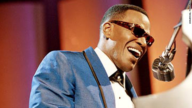 Jamie Foxx in 2004's "Ray," about soul and R&B musician Ray Charles.