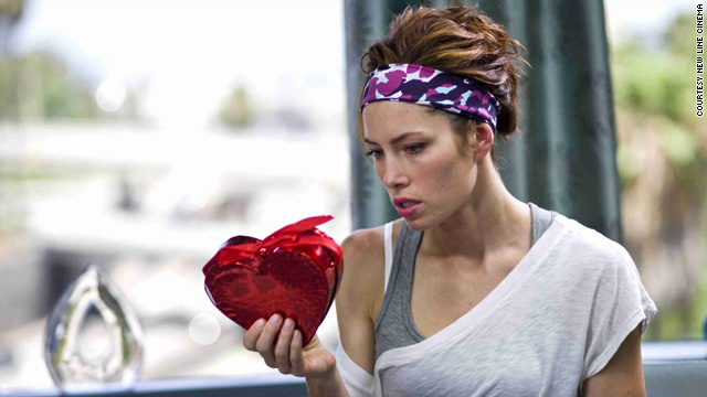 Jessica Biel stars in one of the most obvious holiday film tie-ins, the appropriately named "Valentine's Day."
