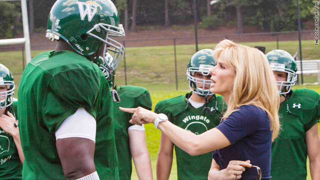 Quinton Aaron and Sandra Bullock starred in "The Blind Side," which filmed in Georgia.