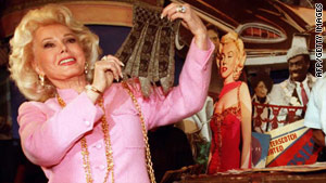 Zsa Zsa Gabor, pictured in 1996, was watching "Jeopardy!" when she fell out of bed.