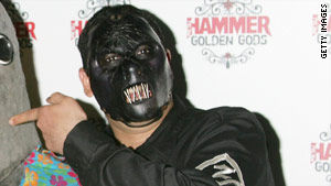Paul Gray of Slipknot appears at the Metal Hammer Golden Gods Awards in the United Kingdom in 2005.