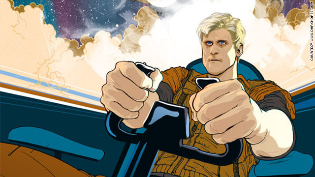 Dark Horse Comics is offering two covers for "Float Away." This is Frank Stockton's cover art. Jo Chen's cover can be found at www.darkhorse.com or TFAW.com.