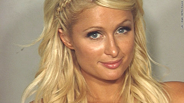 Paris Hilton's booking photo from a Las Vegas jail after her arrest late Friday night.