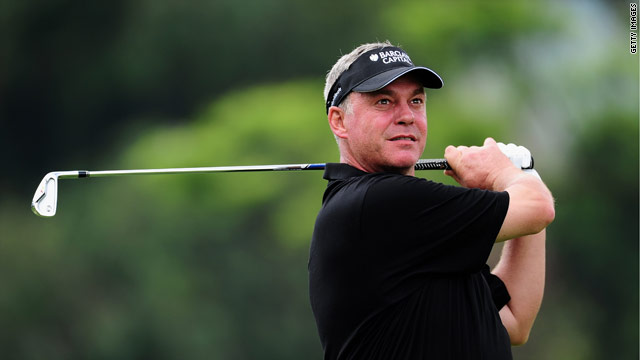 Darren Clarke is in a fine position after the first round of the Joburg Open with an eight-under 63.