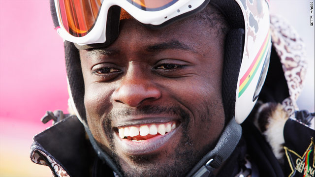 Kwame-Nkrumah Acheampong is all smiles as he contemplates his moment of Olympic destiny on Saturday.