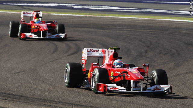 Ferrari made an instant improvement on last year's poor season as Fernado Alonso led home Felipe Massa.