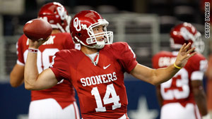 Oklahoma QB Sam Bradford is widely expected to be the No. 1 in the NFL Draft.