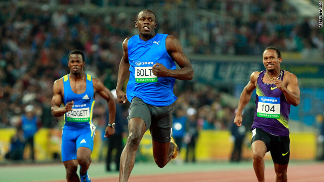 Usain Bolt shows his rivals a clean pair of heels to run the fastest 100m of the year in Korea on Wednesday.