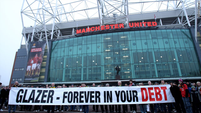 Public protests have been launched against the Glazer family by supporters' groups.