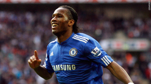 Didier Drogba's opening goal at Wembley set Chelsea on the way to the FA Cup final.