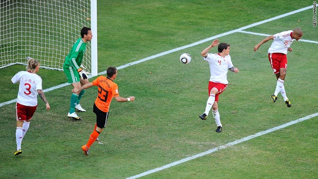 Dutch Gregory van der Wiel during the 2010 FIFA World Cup group E match  between the Netherlands and Denmark at Soccer City stadium in Johannesburg,  South Africa, 14 June 2010. Netherlands won