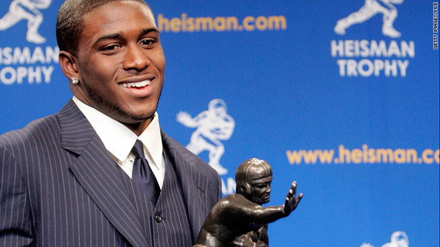 Reggie Bush says he'll give up the 2005 Heisman Trophy he won while at the University of Southern California.