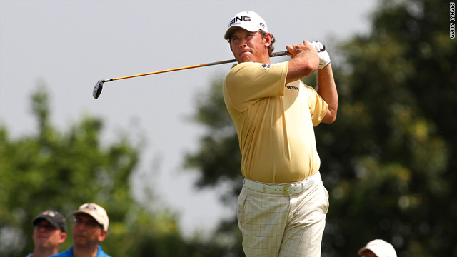 Lee Westwood birdied the last three holes in his second round at the St Jude Classic in Memphis.