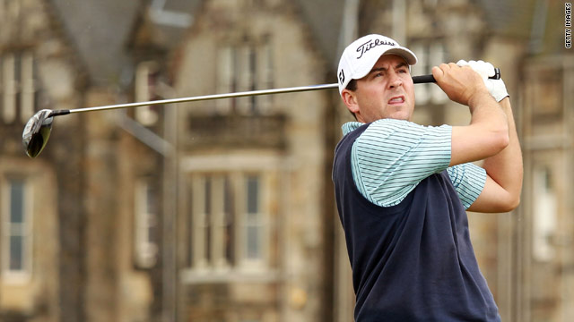 Ben Curtis playing in the British Open at St Andrews earlier this month.