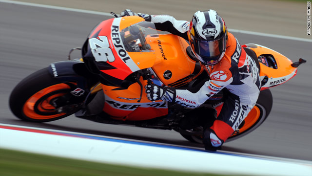 Dani Pedrosa is seeking to bounce back after crashing out in the previous race in the United States.