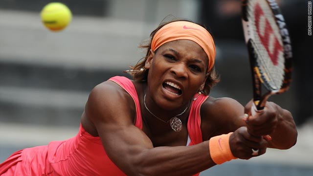 Top seed Serena Williams admitted to being rusty in her first event since suffering a knee problem in late January.