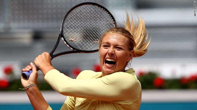 Sharapova showed plenty of effort on her return but came up short in Madrid.
