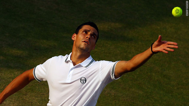 Victor Hanescu was fined for spitting and "not using best efforts at the conclusion of the match," Wimbledon officials said.