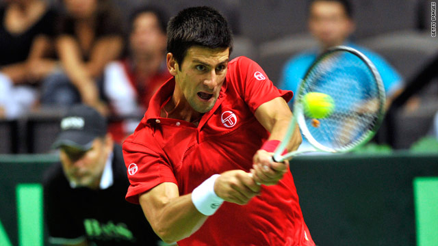 Djokovic secured the winning point in his singles rubber against Marin Cilic in Split.