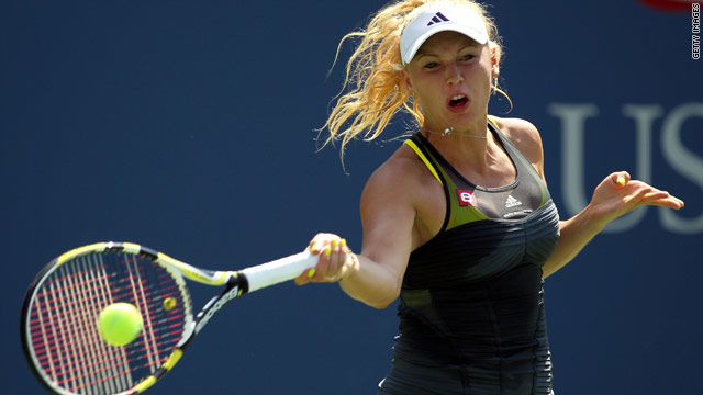 Caroline Wozniacki was on court for just 47 minutes as she cruised into round three of the U.S. Open.