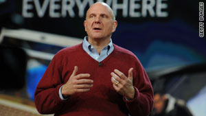 Microsoft CEO Steve Ballmer gave Thursday's keynote address at the Consumer Electronics Show in Las Vegas.