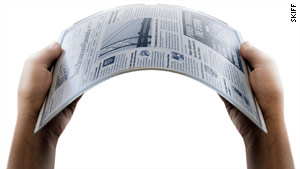 The Skiff Reader has a flexible sheet of steel foil that makes it durable.