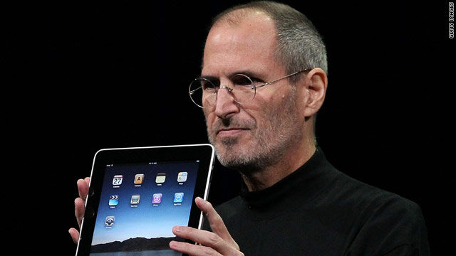 Apple CEO Steve Jobs unveiled the highly anticipated iPad tablet on Wednesday.