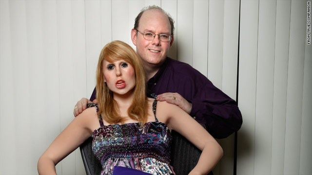 Inventor Douglas Hines with Roxxxy, his computerized sex robot that can carry on a conversation and have a simulated orgasm.