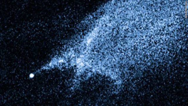 The Hubble Space Telescope took images of the apparent asteroid collision January 25 and 29, NASA says.