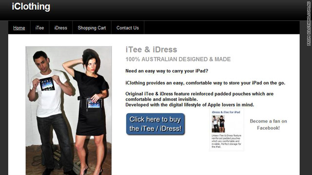 Want to wear your iPad with, um, style? Australian-based clothing company iClothing has designed this collection.